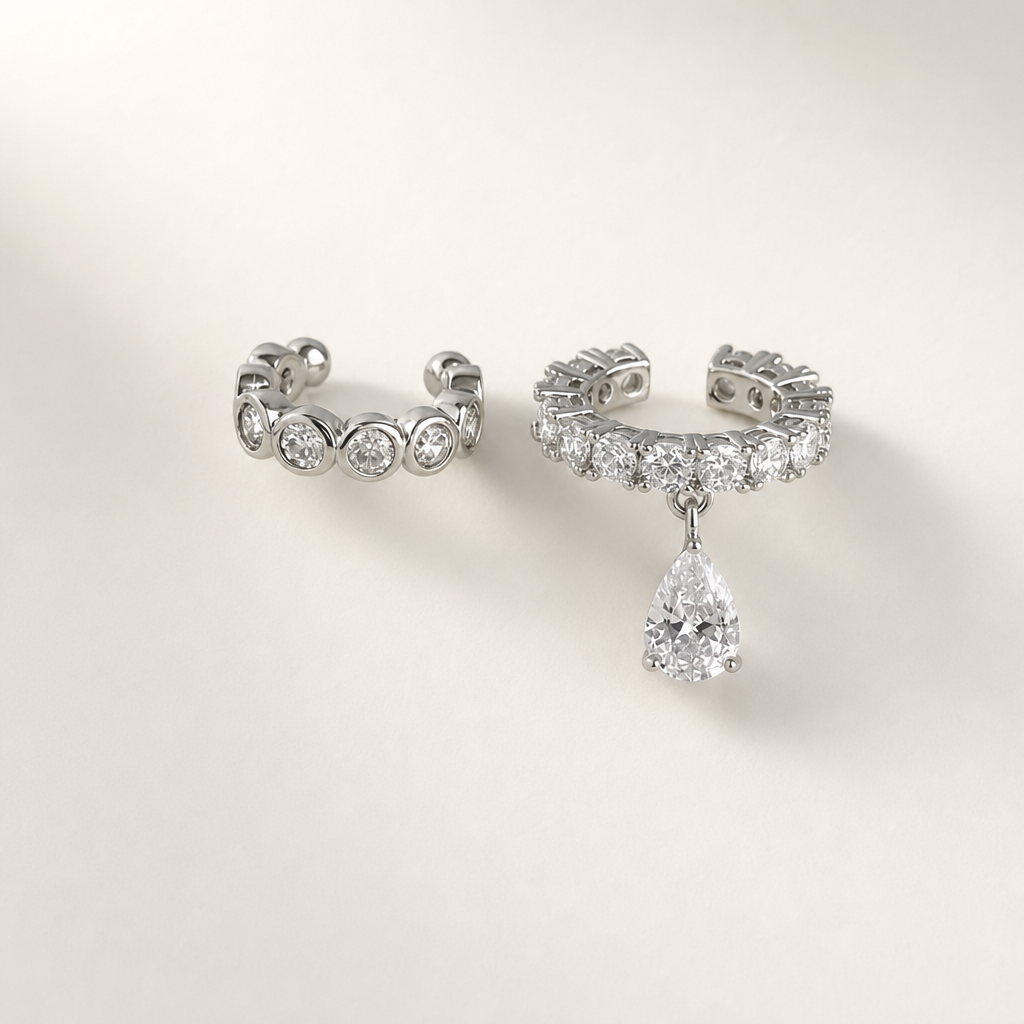 Ear cuff Zircone