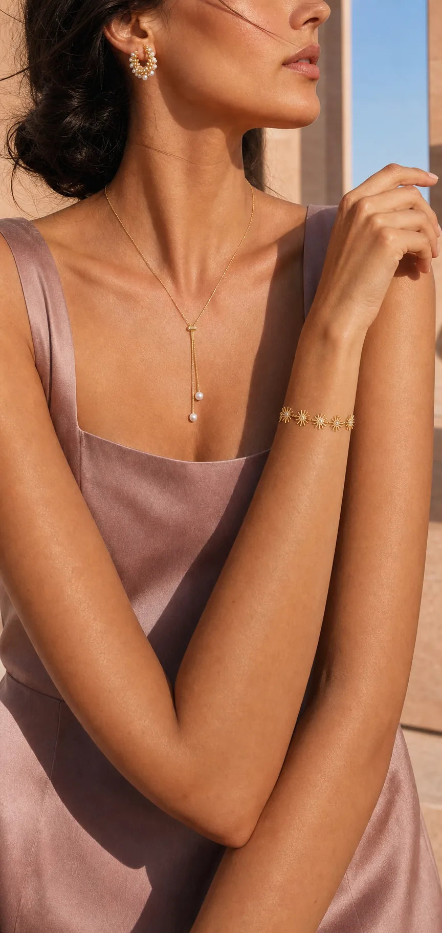 Bracciale Pioggia indossato